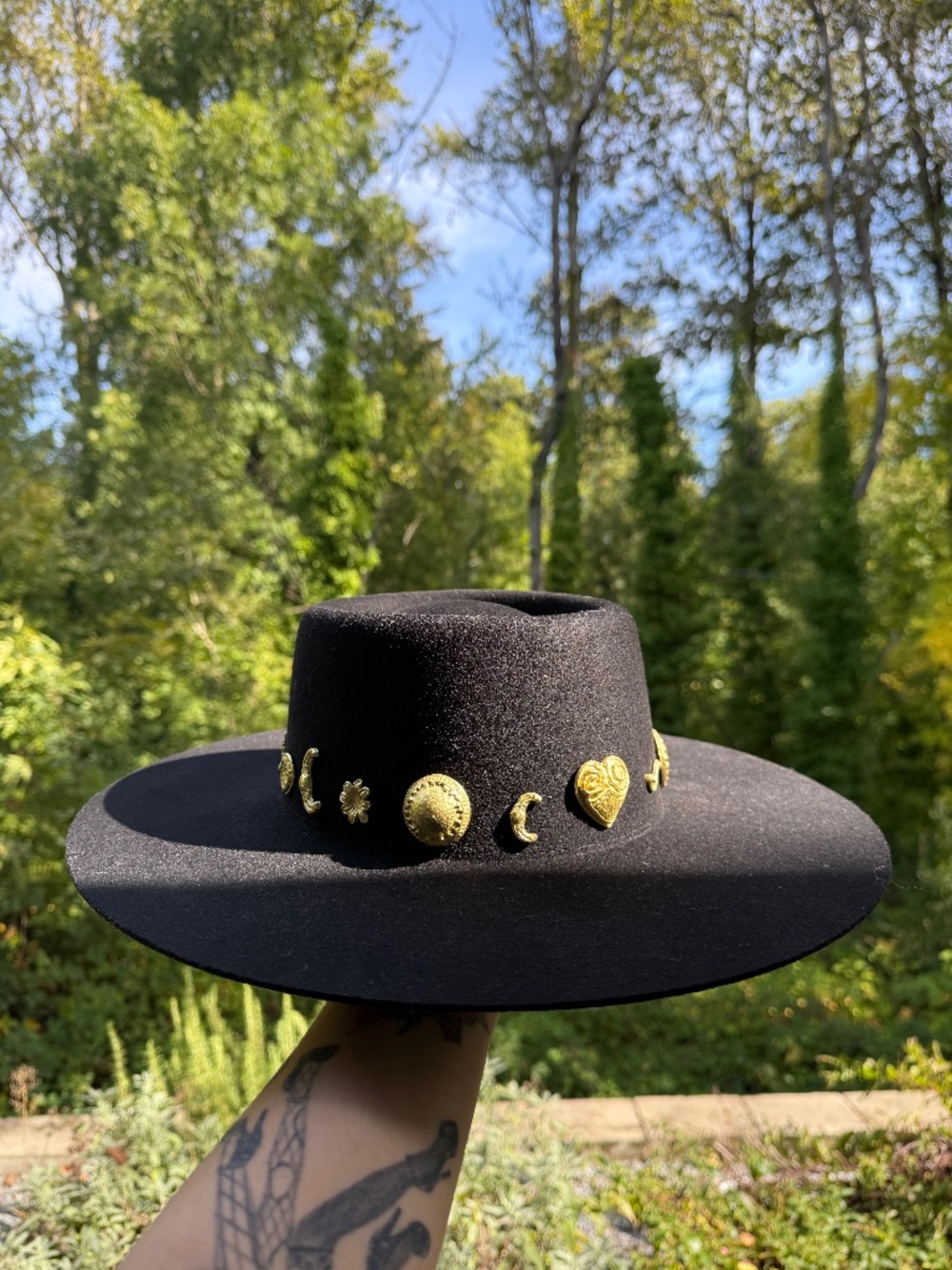 Lack of Color Cosmic Boater Hat Sz M